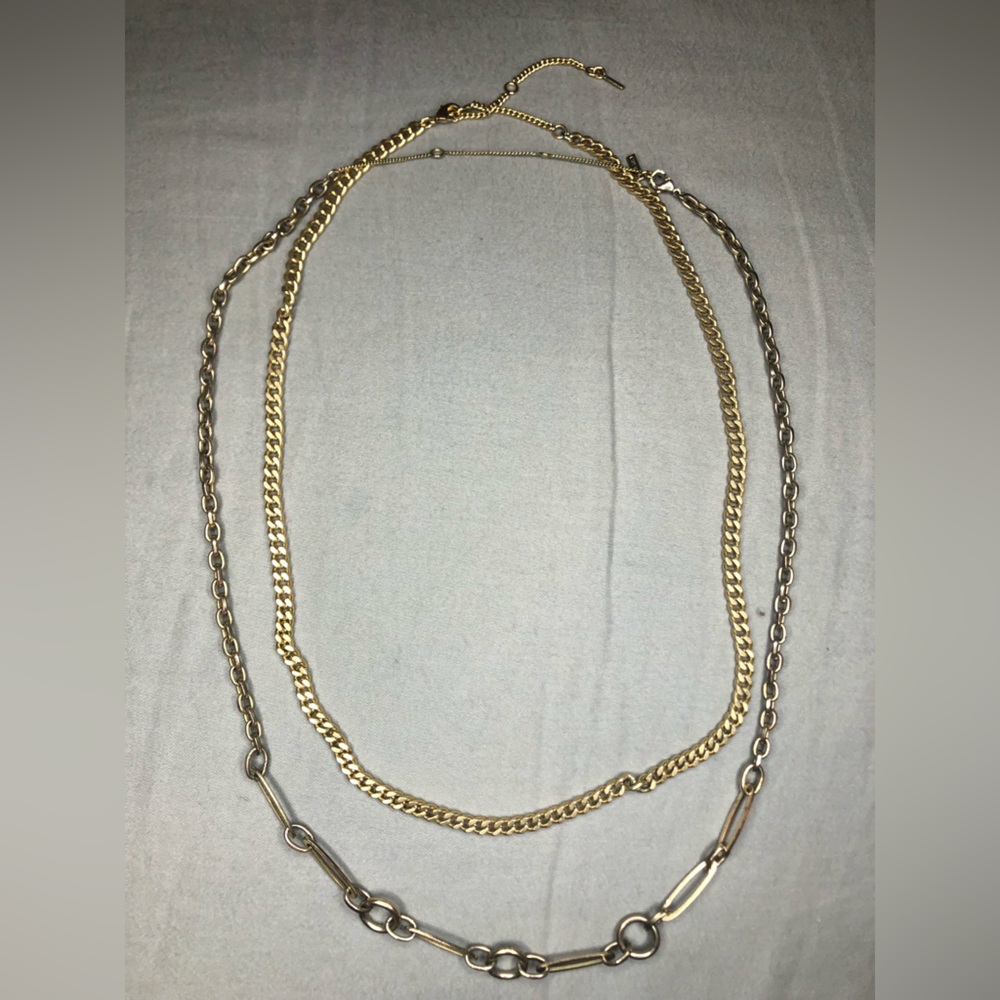 PILGRIM Double layered necklace set